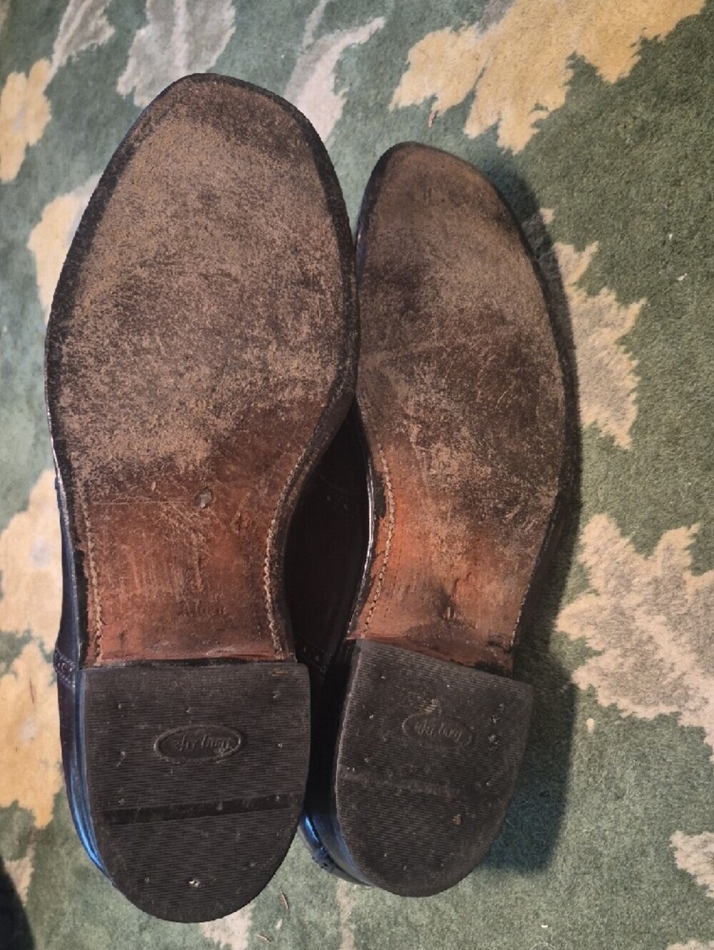 Alden Dark Brown Leather Lace-Up Dress Shoes - Picture 7 of 10